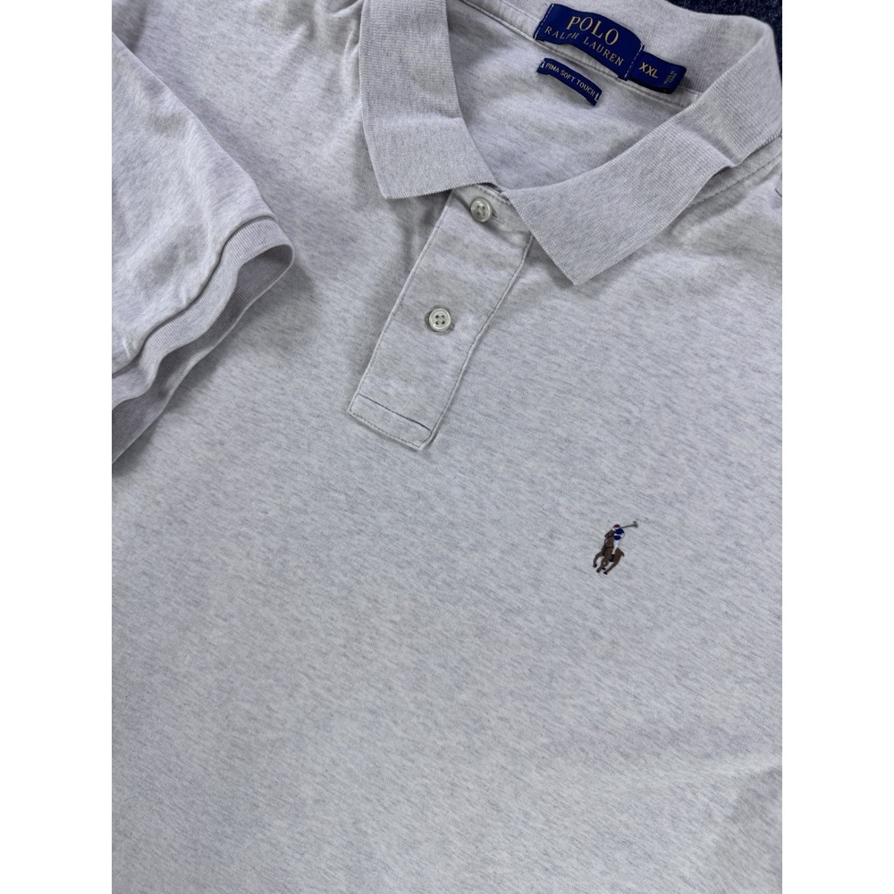 Polo Ralph Lauren Pima Soft Touch Polo Shirt Gray XXL